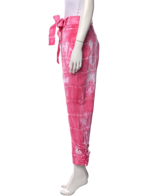 LoveShackFancy Tie-Dye Print Straight Leg Pants