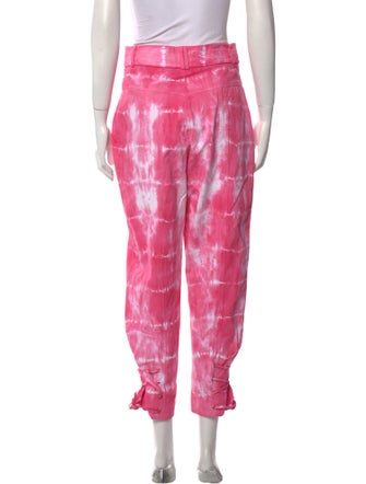 LoveShackFancy Tie-Dye Print Straight Leg Pants