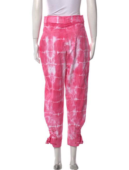 LoveShackFancy Tie-Dye Print Straight Leg Pants