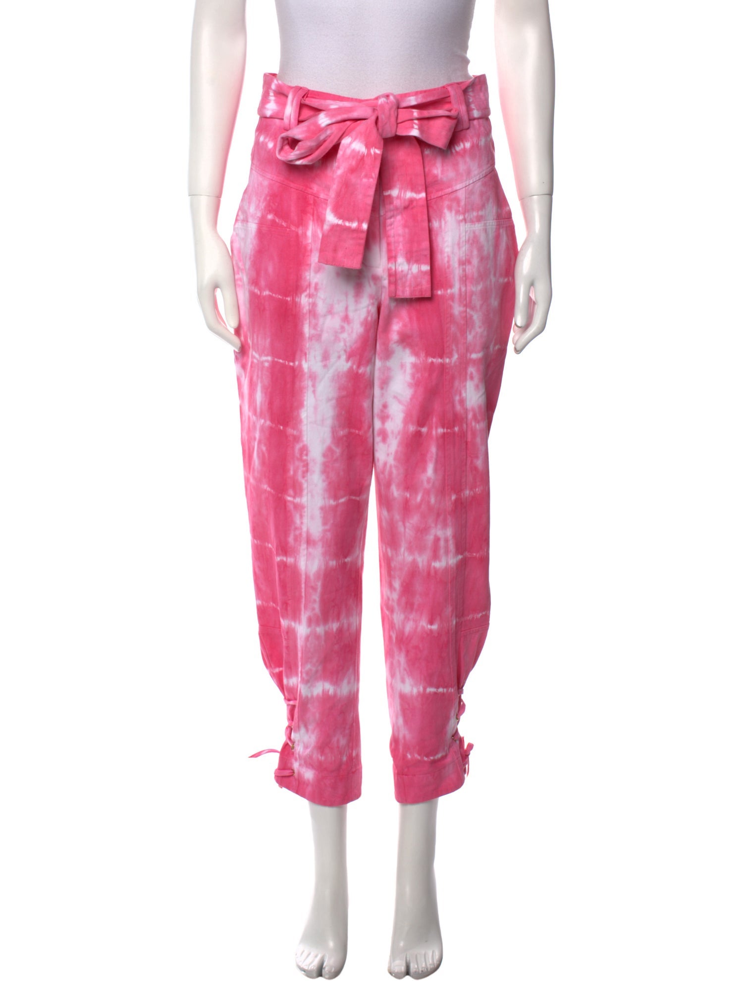 LoveShackFancy Tie-Dye Print Straight Leg Pants