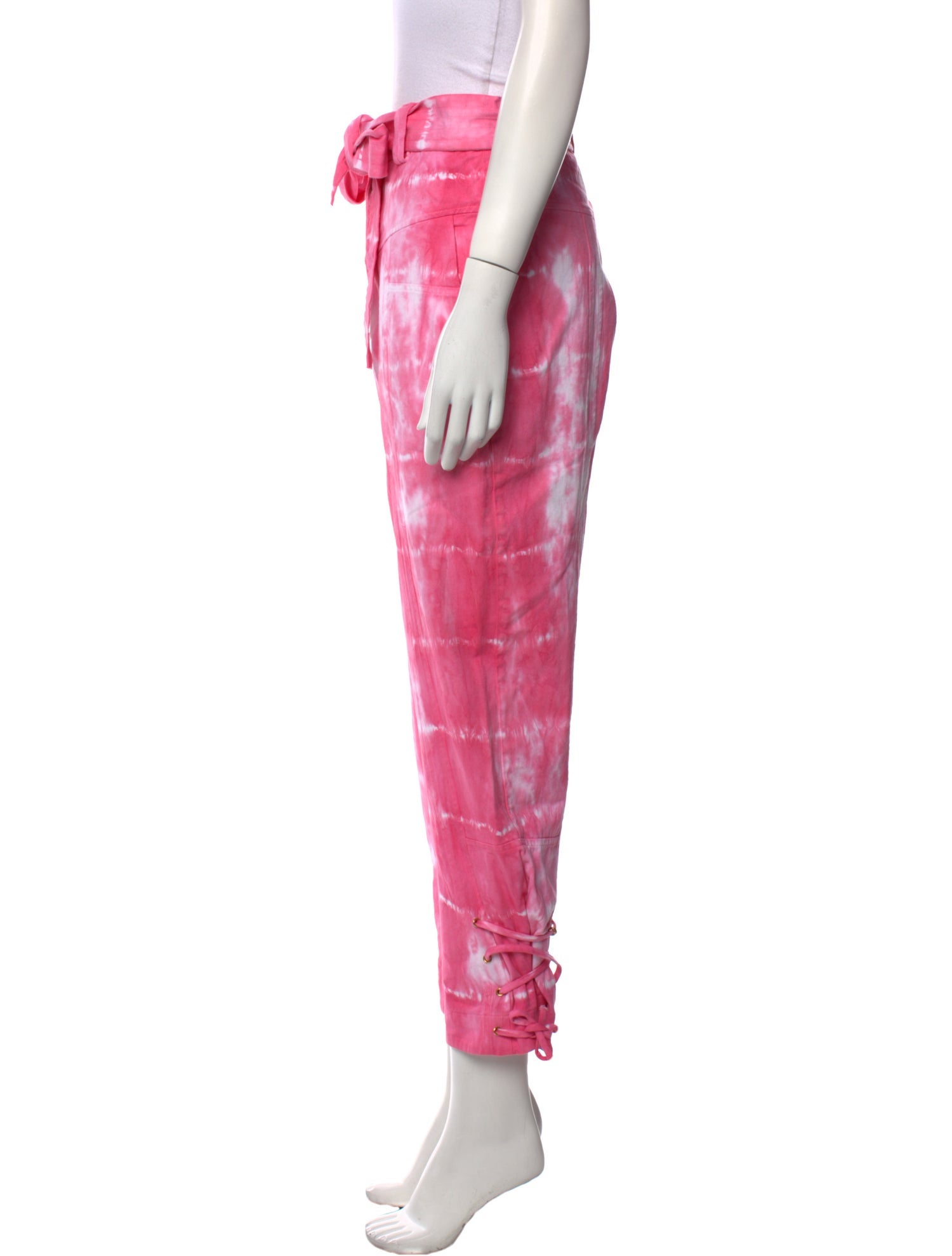 LoveShackFancy Tie-Dye Print Straight Leg Pants