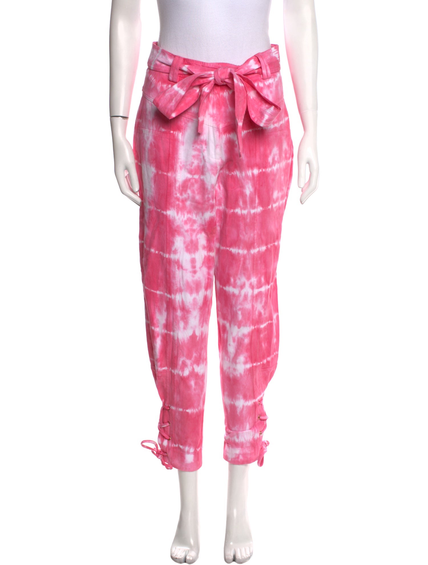 LoveShackFancy Tie-Dye Print Straight Leg Pants