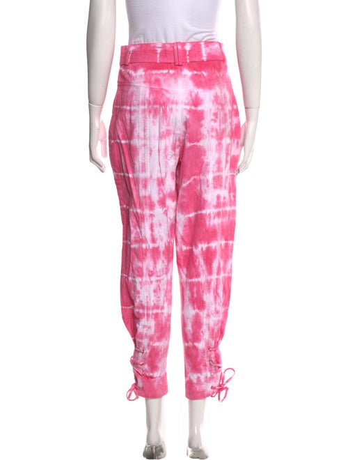 LoveShackFancy Tie-Dye Print Straight Leg Pants