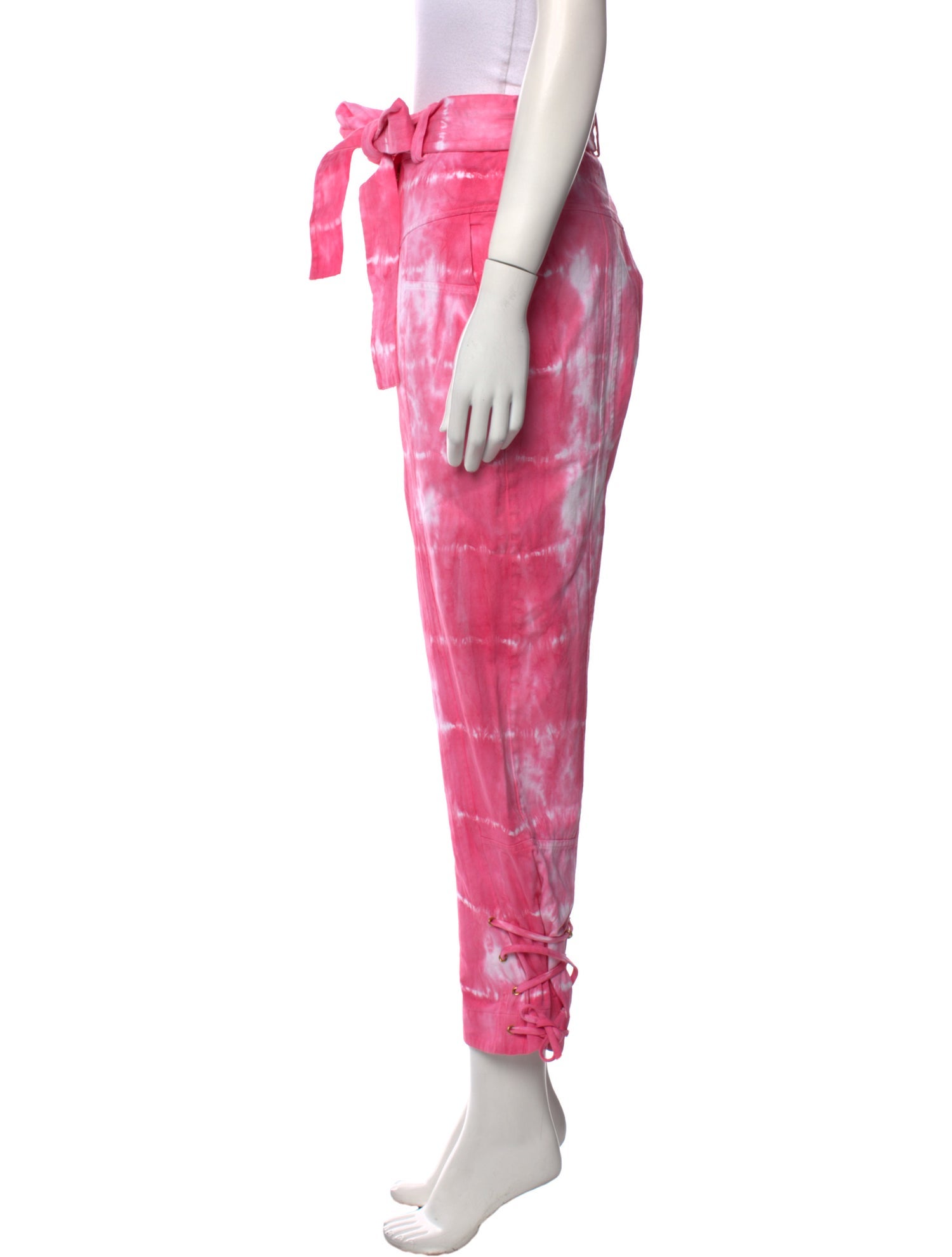 LoveShackFancy Tie-Dye Print Straight Leg Pants