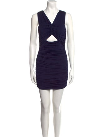 LoveShackFancy V-Neck Mini Dress