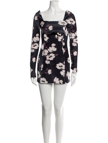 LoveShackFancy Dresses Floral Print Mini Dress XS