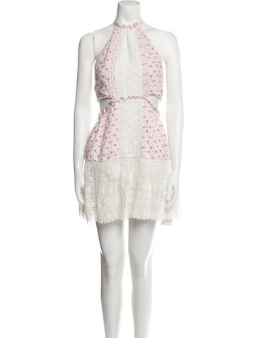 LoveShackFancy Dresses Lace Pattern Knee-Length Dress M