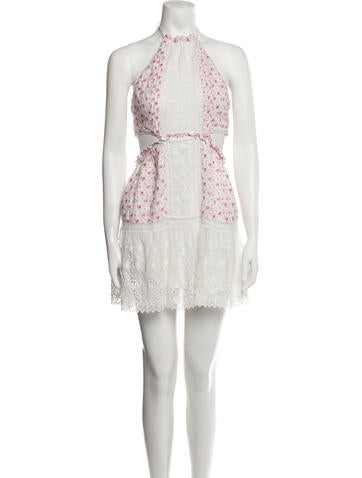 LoveShackFancy Dresses Lace Pattern Mini Dress S