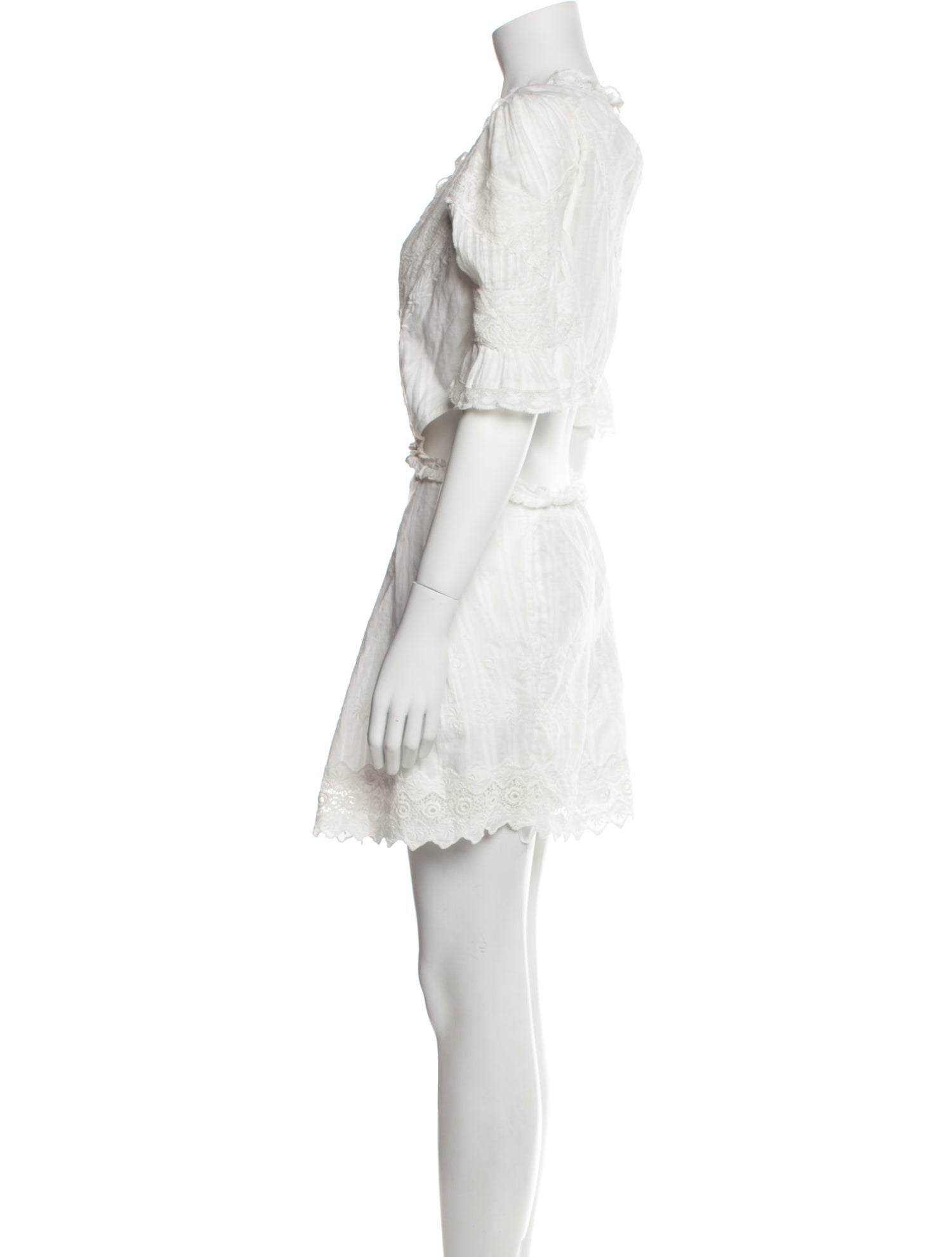 LoveShackFancy Crew Neck Mini Dress w/ Tags