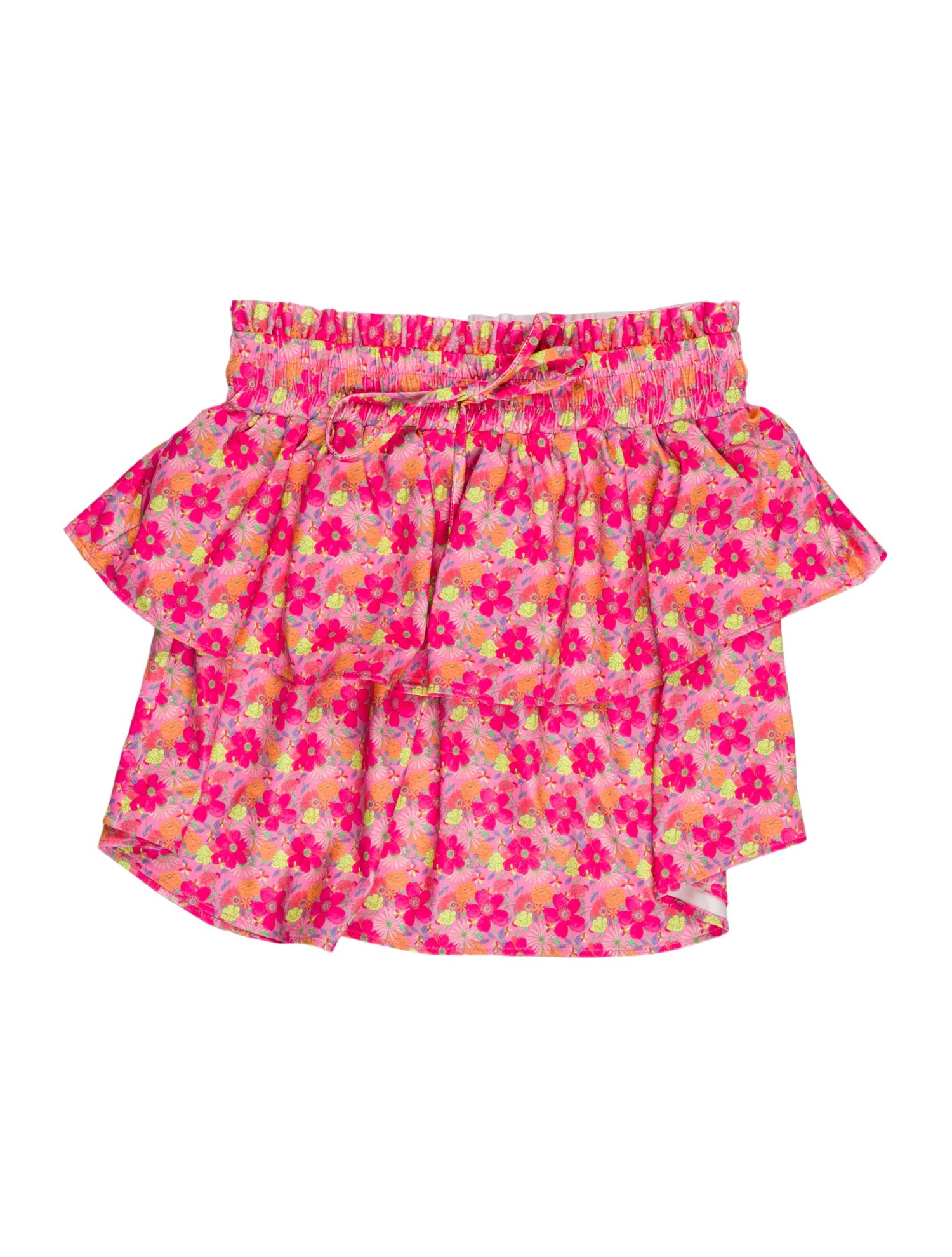 LoveShackFancy Floral Print Ruffle Embellishment Bottoms w/ Tags