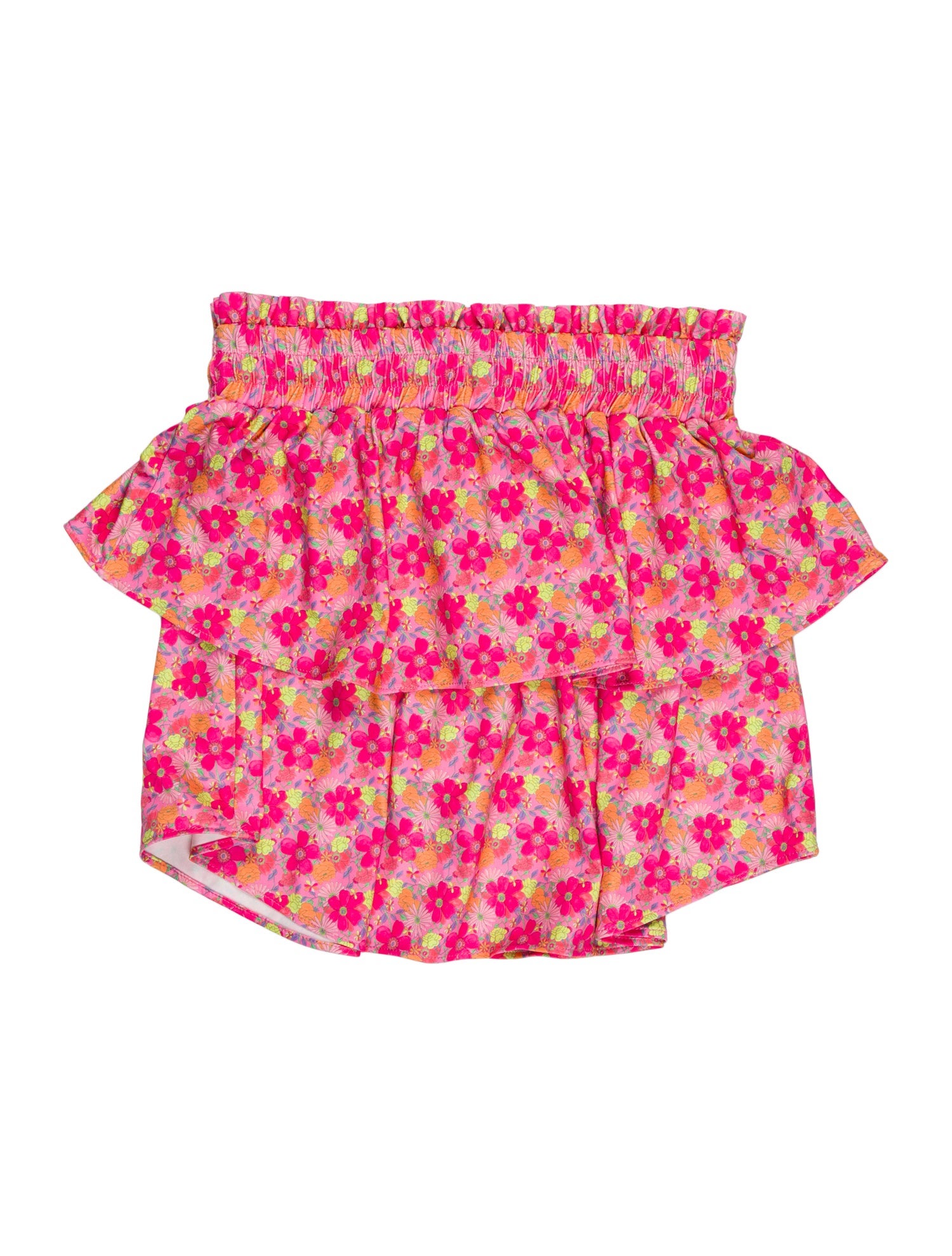 LoveShackFancy Floral Print Ruffle Embellishment Bottoms w/ Tags