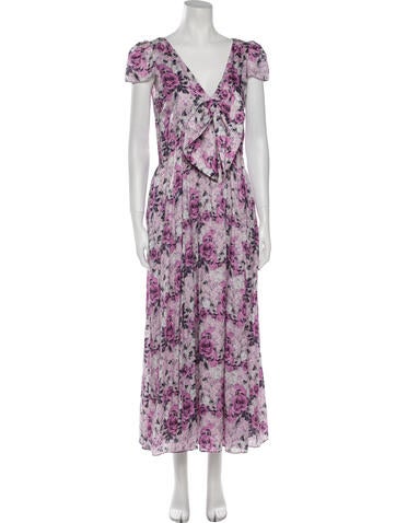LoveShackFancy Dresses Floral Print Long Dress XS