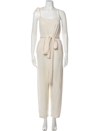 LoveShackFancy Square Neckline Jumpsuit