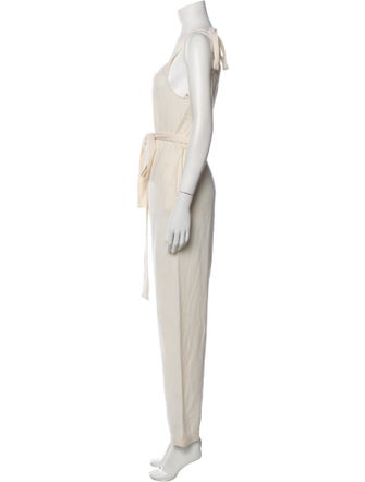 LoveShackFancy Square Neckline Jumpsuit