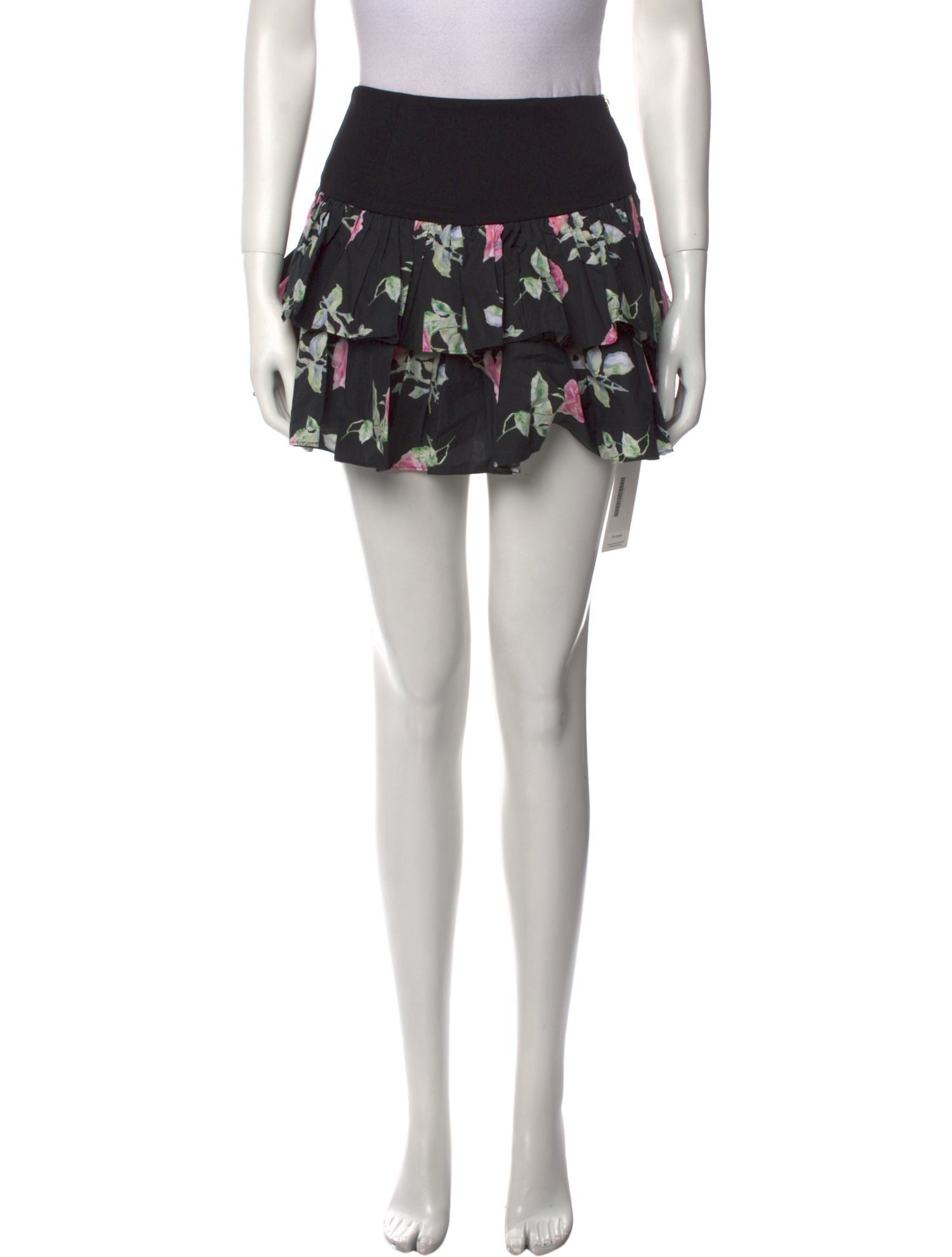 LoveShackFancy Floral Print Mini Skirt w/ Tags