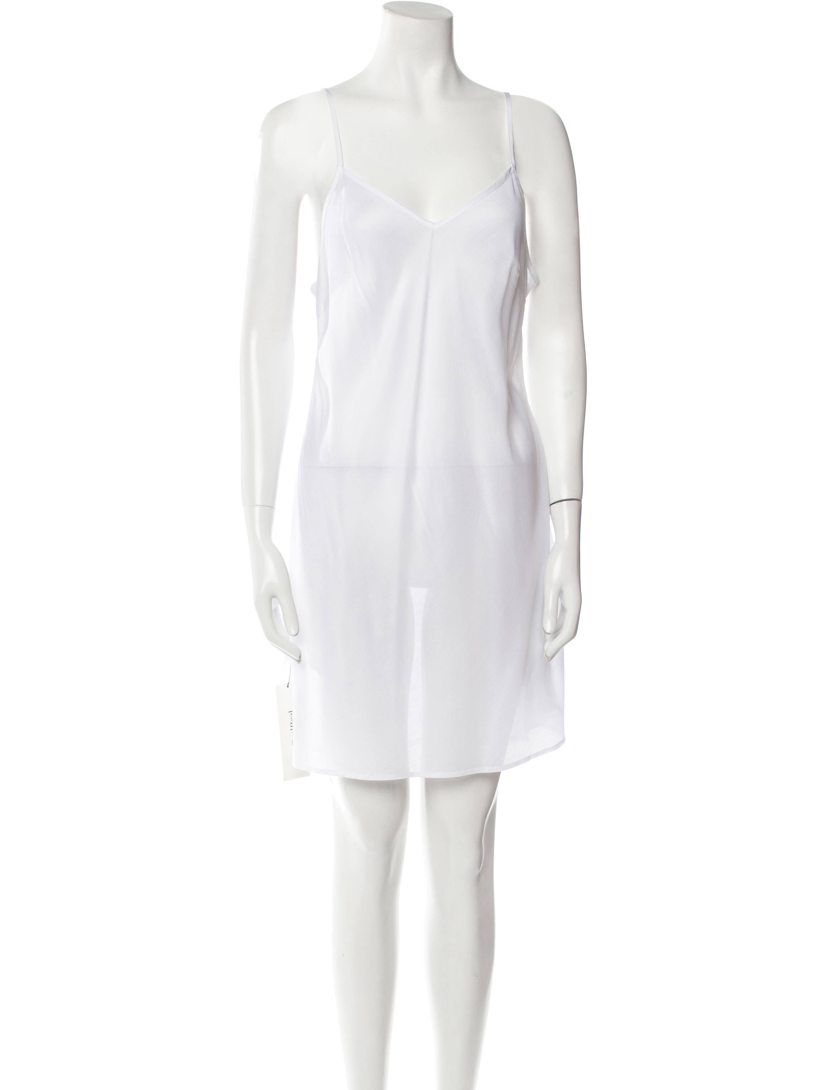 LoveShackFancy V-Neck Mini Dress