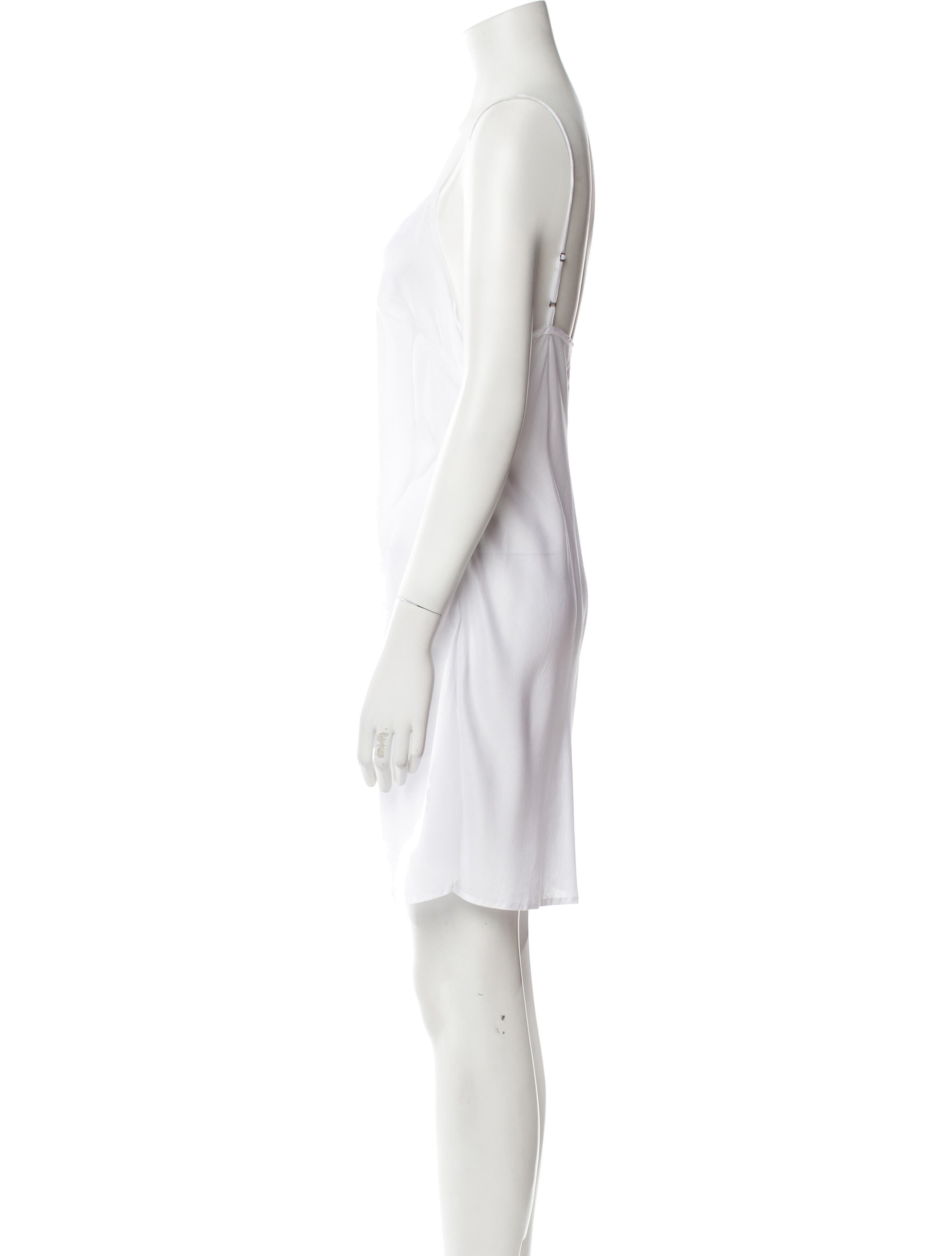 LoveShackFancy V-Neck Mini Dress