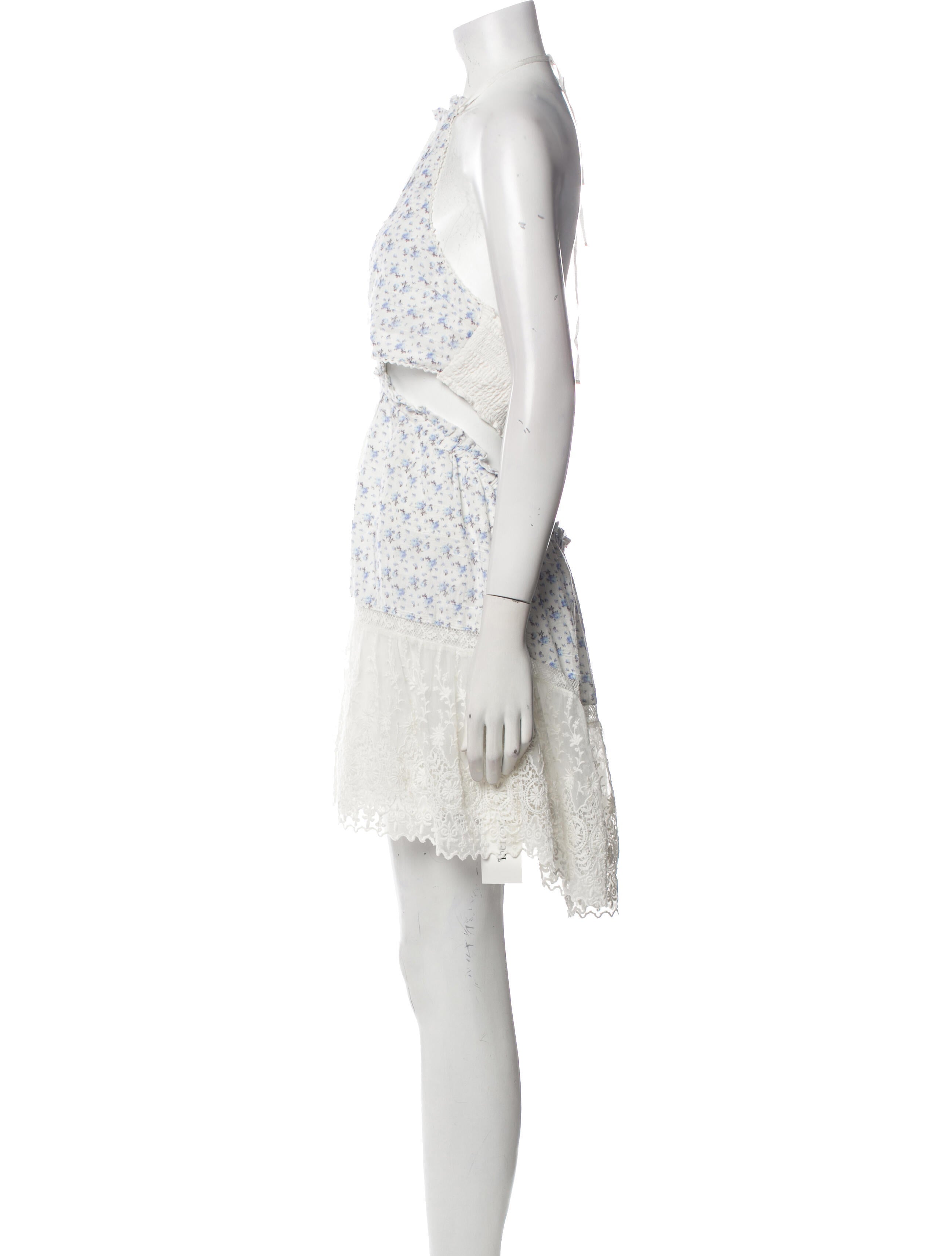 LoveShackFancy Lace Pattern Mini Dress w/ Tags