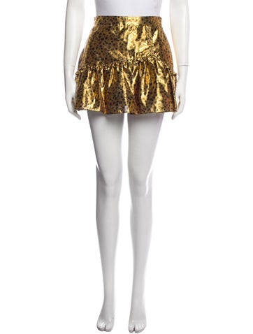 LoveShackFancy Skirts Printed Mini Skirt S