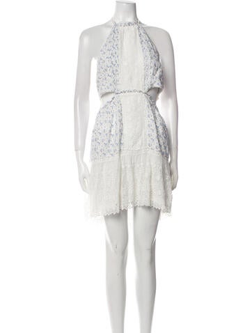 LoveShackFancy Dresses Floral Print Mini Dress XL