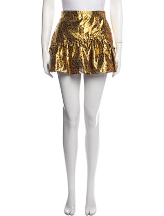 LoveShackFancy Printed Mini Skirt