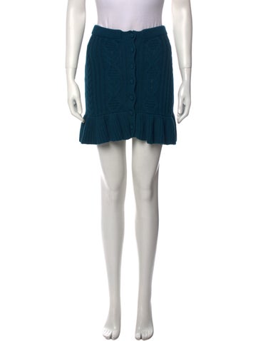 LoveShackFancy Skirts Ruffle Embellishment Mini Skirt XS