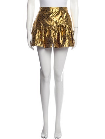 LoveShackFancy Skirts Printed Mini Skirt S