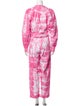 LoveShackFancy Tie-Dye Print Crew Neck Jumpsuit