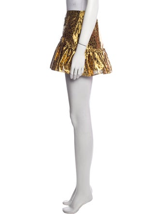 LoveShackFancy Printed Mini Skirt