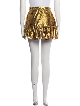 LoveShackFancy Printed Mini Skirt