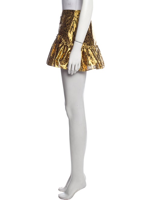 LoveShackFancy Printed Mini Skirt