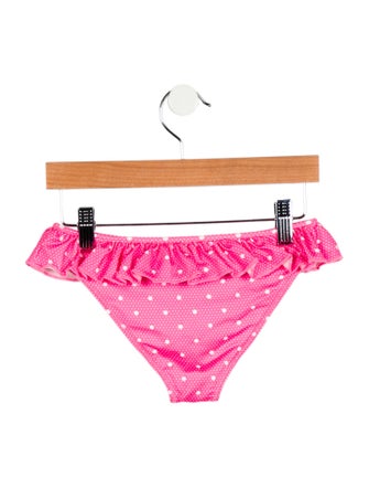 LoveShackFancy Toddler Girls' Printed Ruffle Swimsuit Bottom