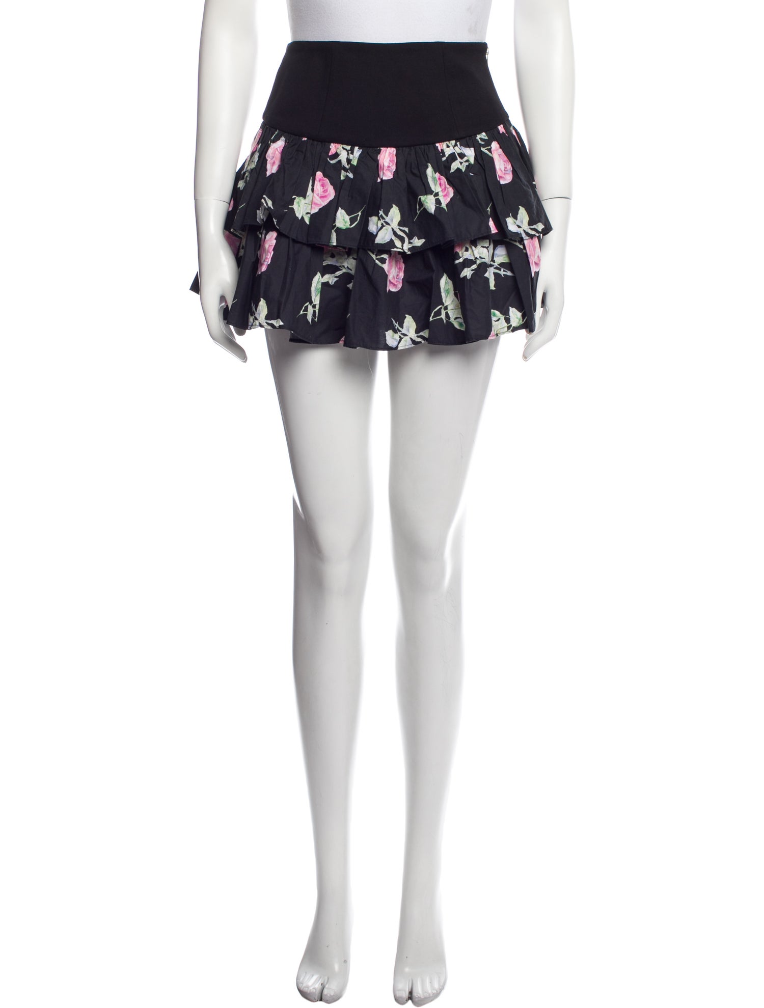 LoveShackFancy Floral Print Mini Skirt w/ Tags