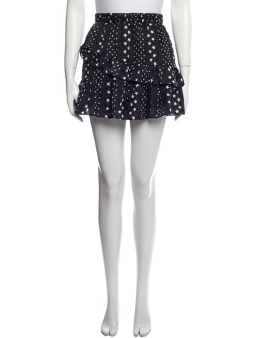 LoveShackFancy Skirts Polka Dot Print Mini Skirt XS