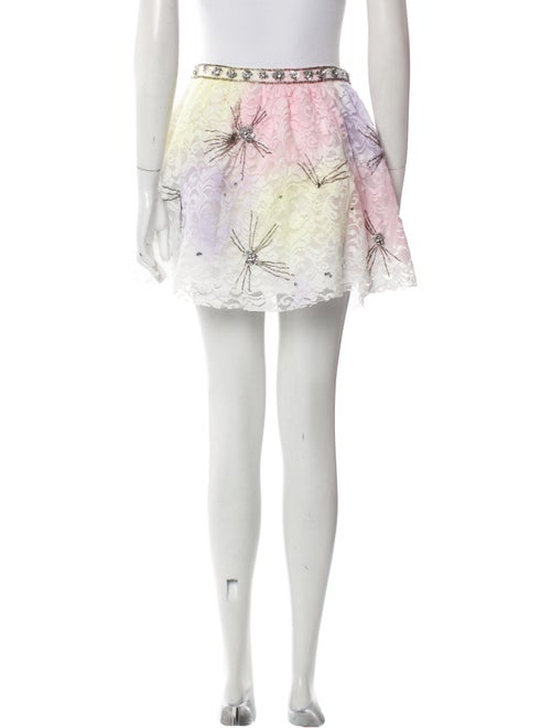 LoveShackFancy Lace Pattern Mini Skirt