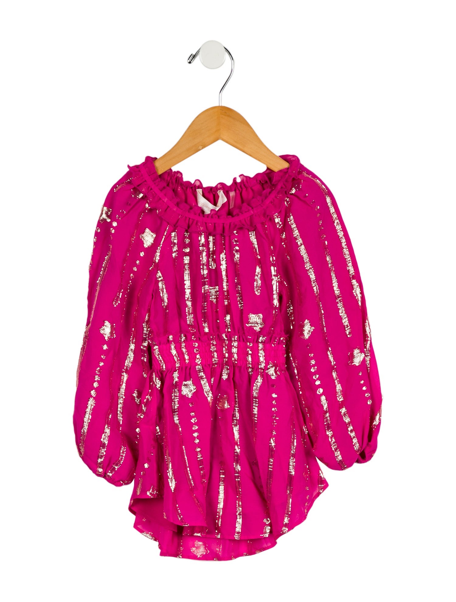 LoveShackFancy Girls' Long-sleeved Casual Dress