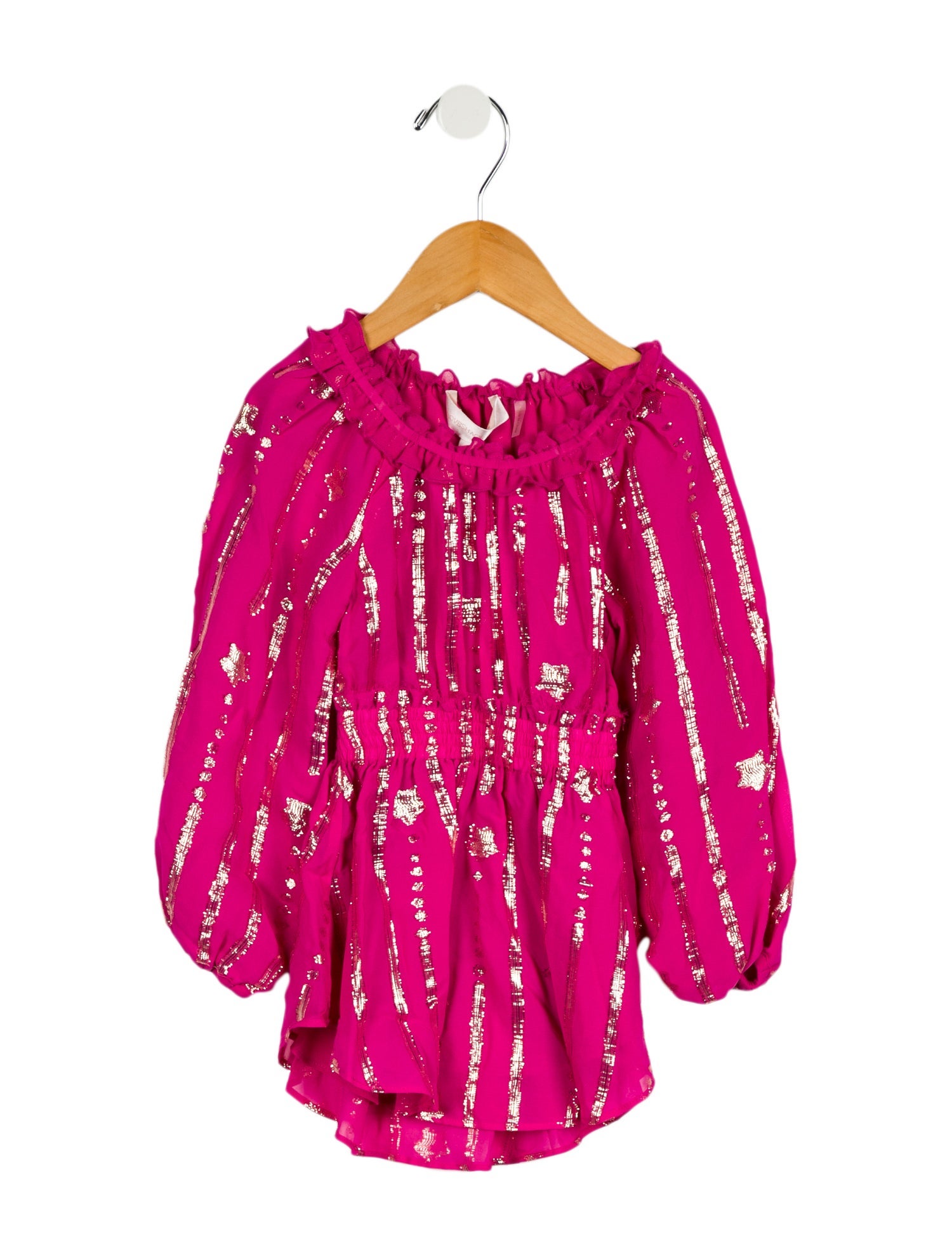 LoveShackFancy Girls' Long-sleeved Casual Dress