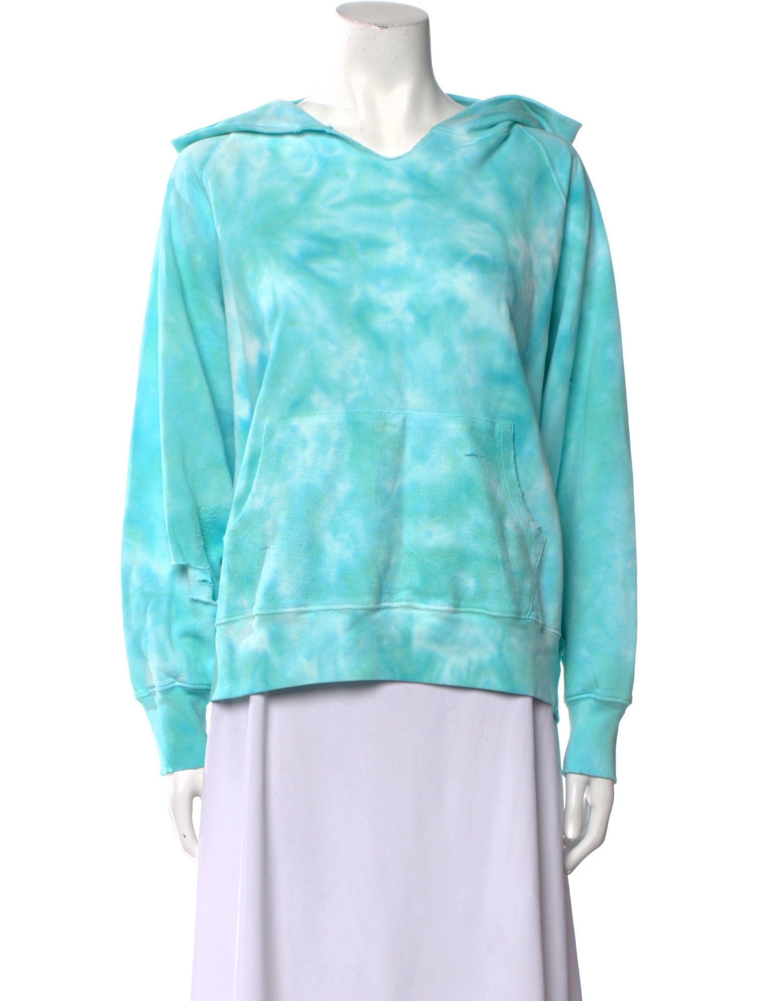 LoveShackFancy Tie-Dye Print V-Neck Sweatshirt w/ Tags