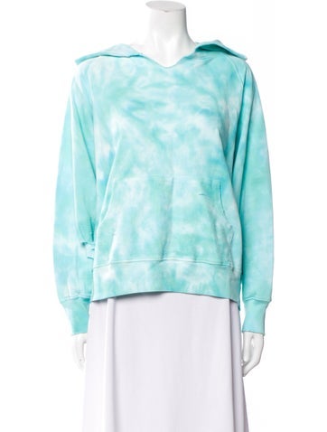 LoveShackFancy Tops Tie-Dye Print Crew Neck Sweatshirt One Size