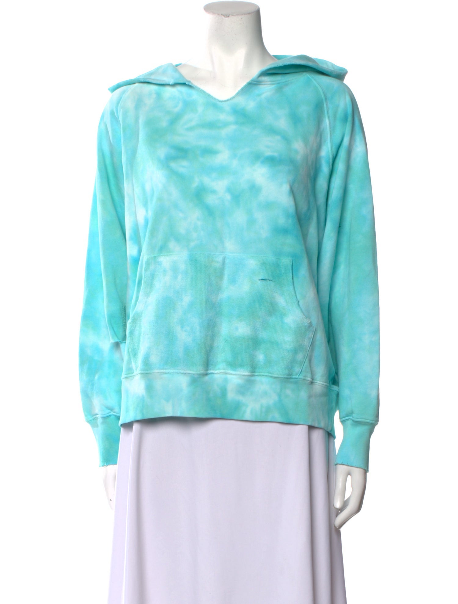 LoveShackFancy Tie-Dye Print V-Neck Sweatshirt w/ Tags