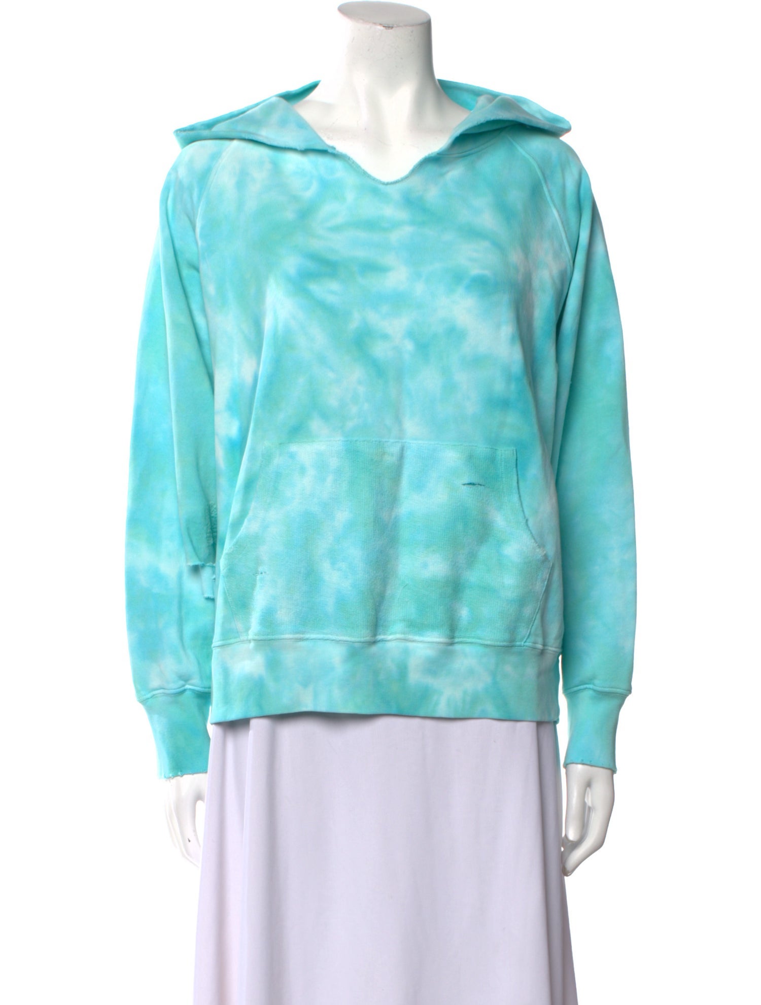 LoveShackFancy Tie-Dye Print V-Neck Sweatshirt w/ Tags