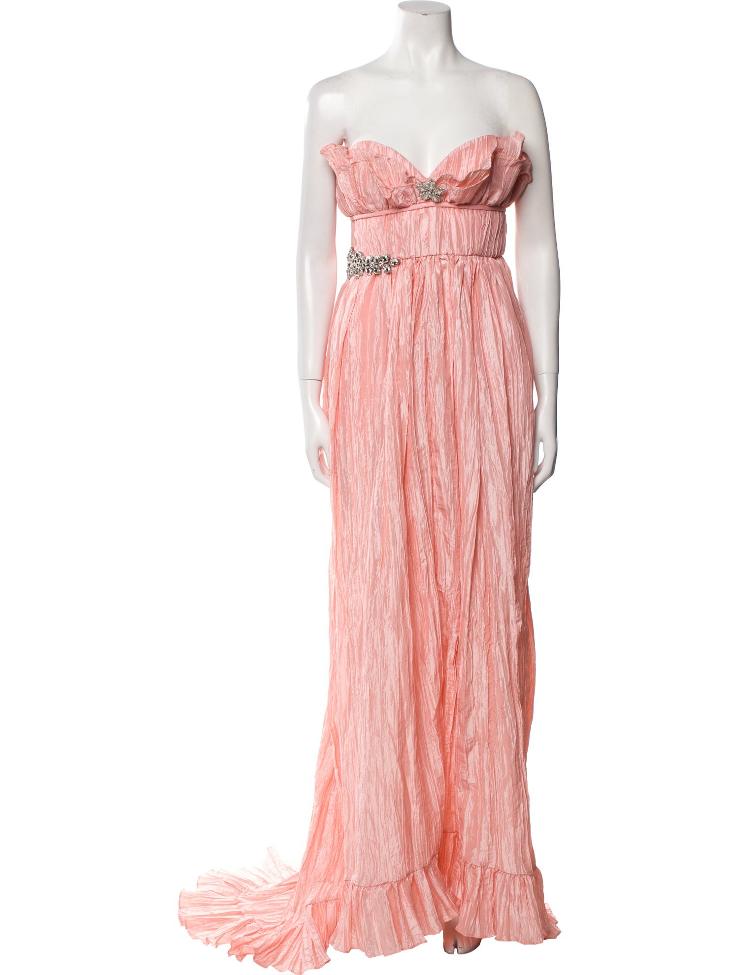 LoveShackFancy Strapless Long Dress