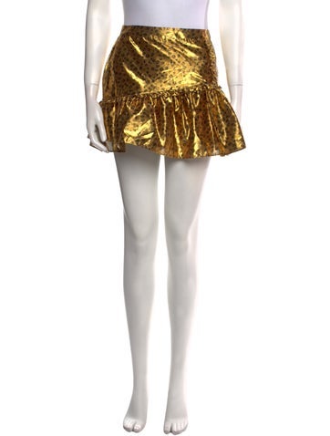 LoveShackFancy Skirts Polka Dot Print Mini Skirt S