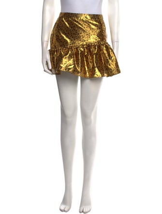 LoveShackFancy Printed Mini Skirt