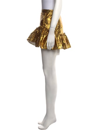 LoveShackFancy Printed Mini Skirt