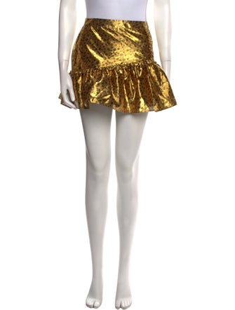 LoveShackFancy Printed Mini Skirt