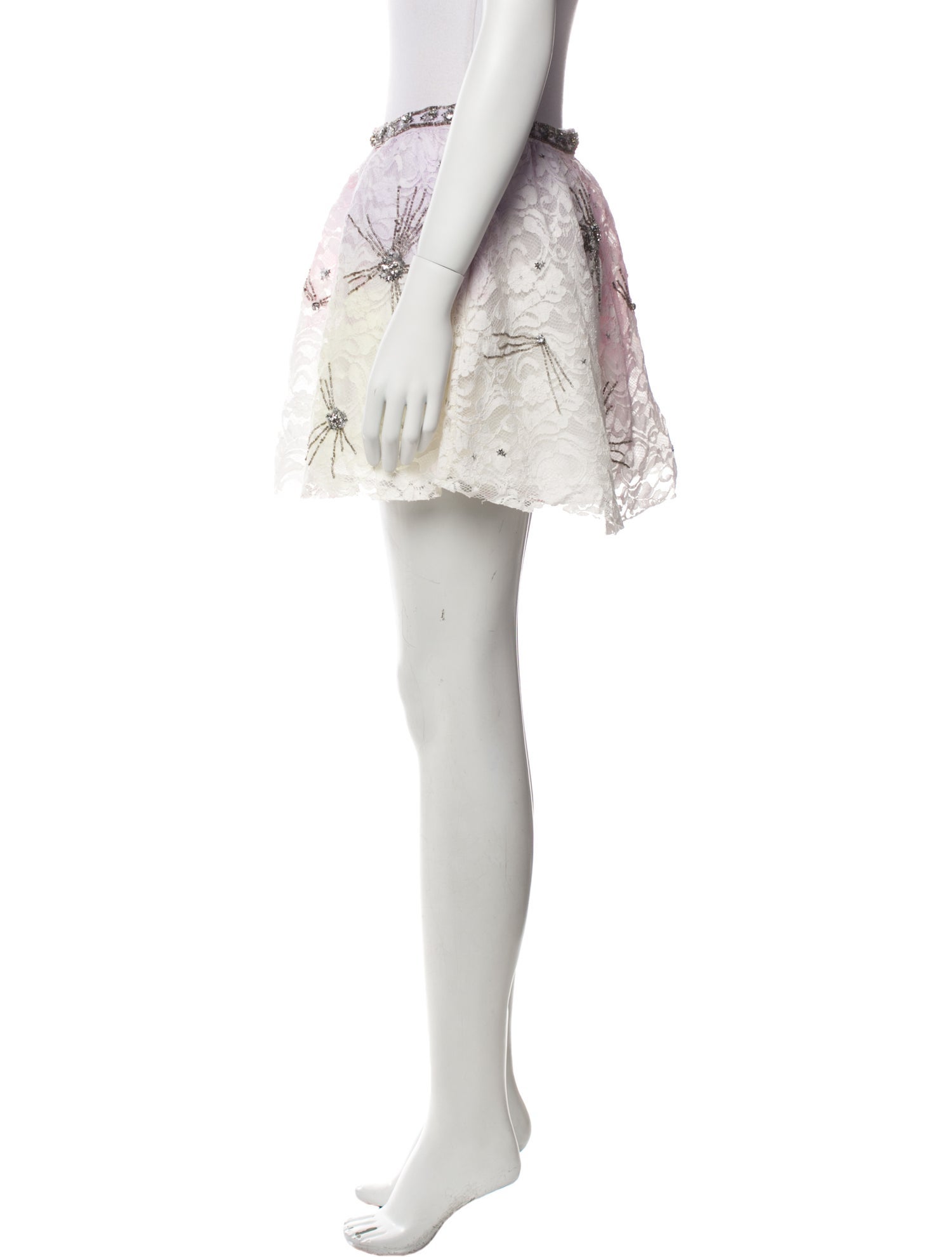 LoveShackFancy Lace Pattern Mini Skirt w/ Tags