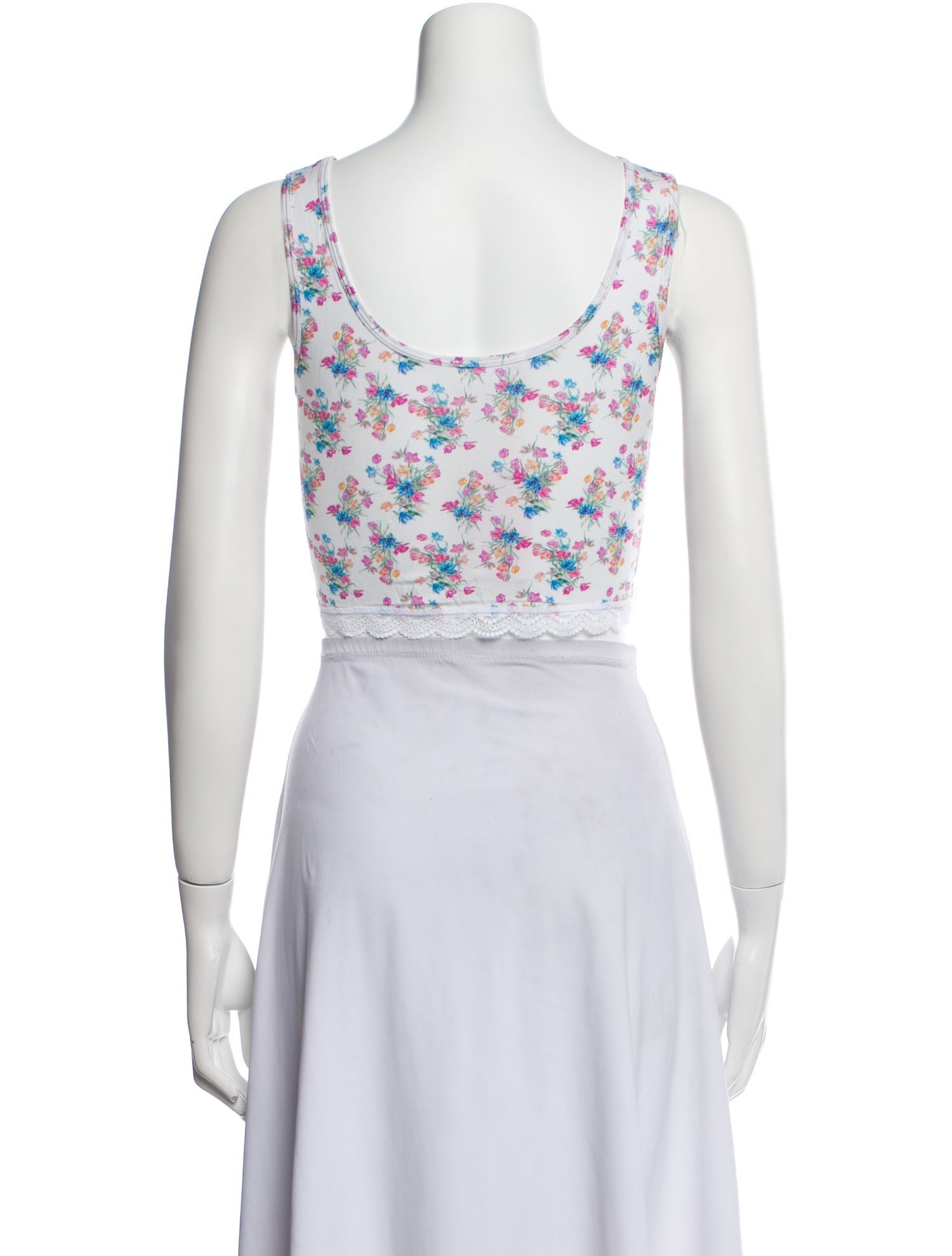 LoveShackFancy Floral Print Lace Trim Embellishment Pajamas