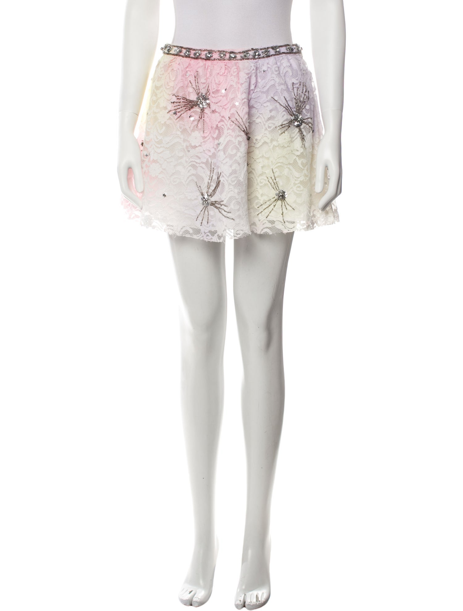 LoveShackFancy Lace Pattern Mini Skirt w/ Tags