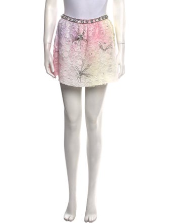 LoveShackFancy Lace Pattern Mini Skirt